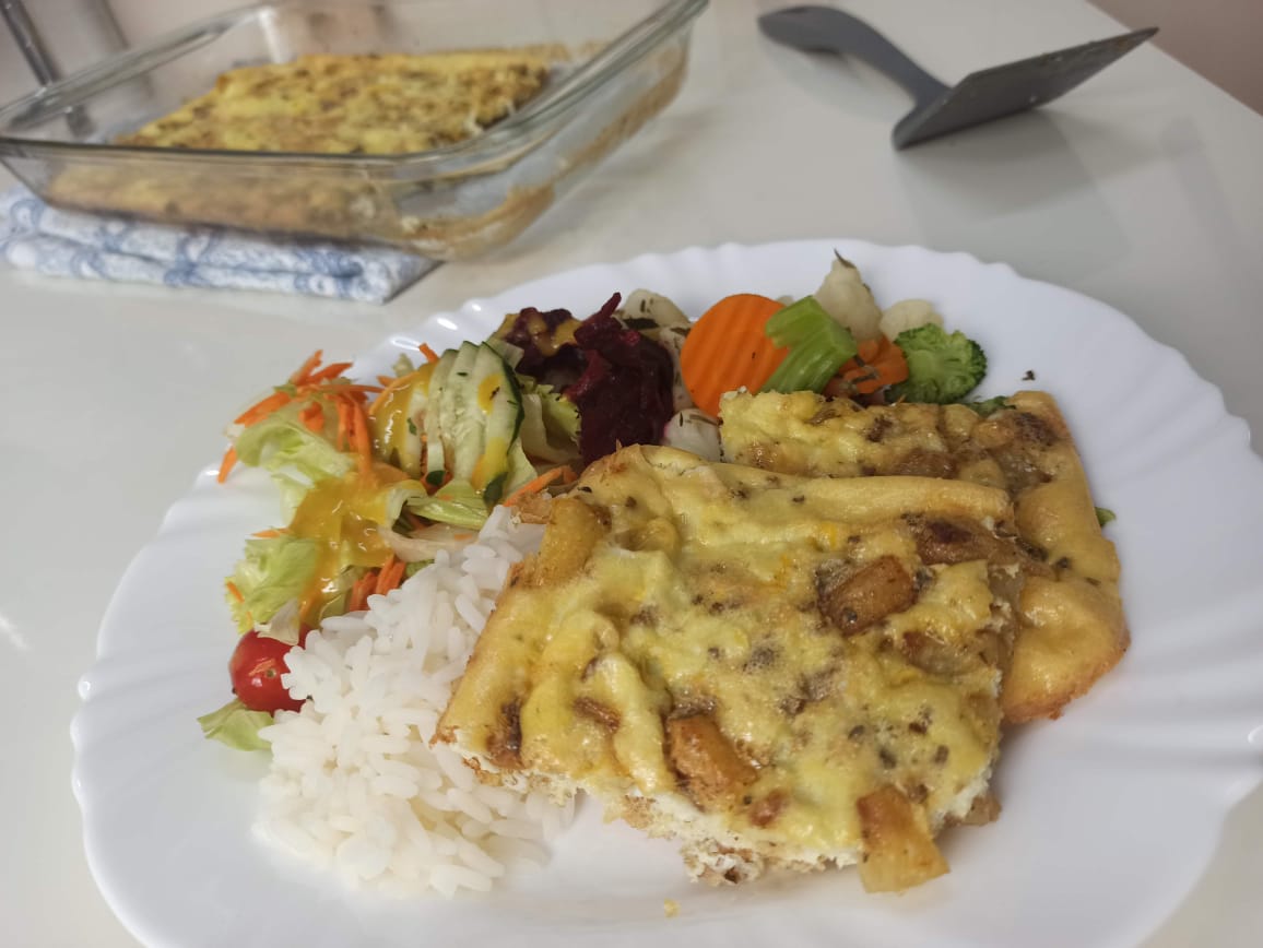 Tortilha de batata ao forno